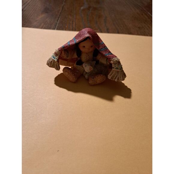 1994 Enesco Friends of the Feather Brothers of Earth Figurine Native American - Picture 1 of 6
